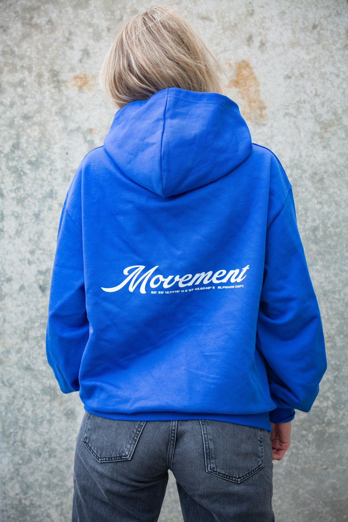 Elegance Oversized Hoodie Cobalt Blue